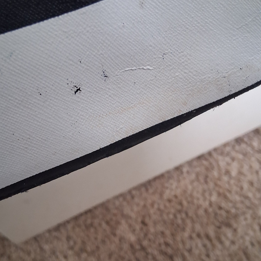 Michael Kors Navy Blue and White Striped Tote with Gold Accents. - Picture 5 of 6